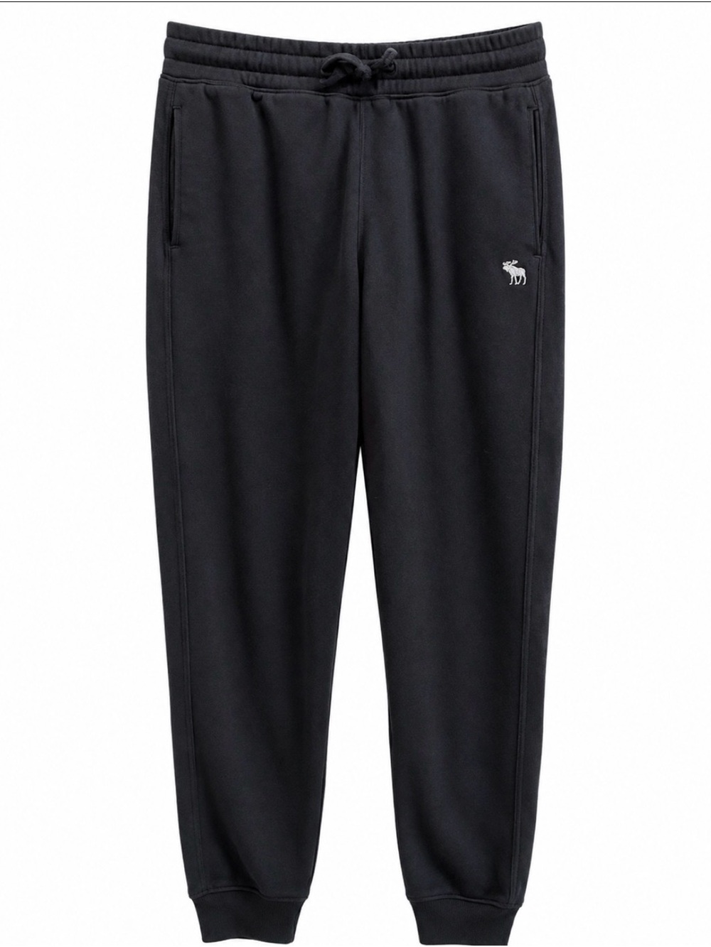 abercrombie kids Black Logo Jogger Sweatpants